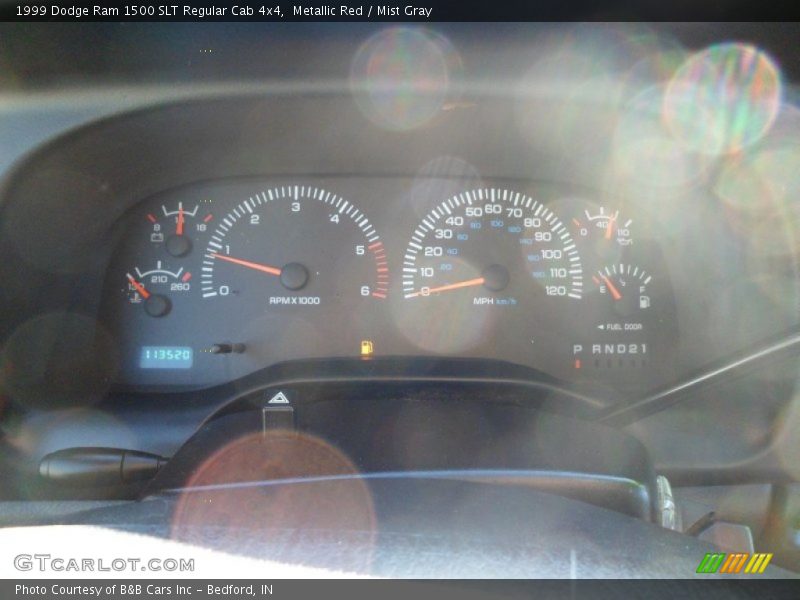 Metallic Red / Mist Gray 1999 Dodge Ram 1500 SLT Regular Cab 4x4