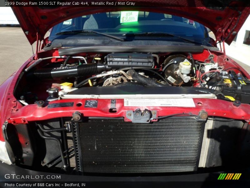 Metallic Red / Mist Gray 1999 Dodge Ram 1500 SLT Regular Cab 4x4