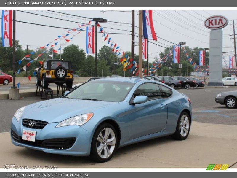 Aqua Minerale Blue / Black 2010 Hyundai Genesis Coupe 2.0T