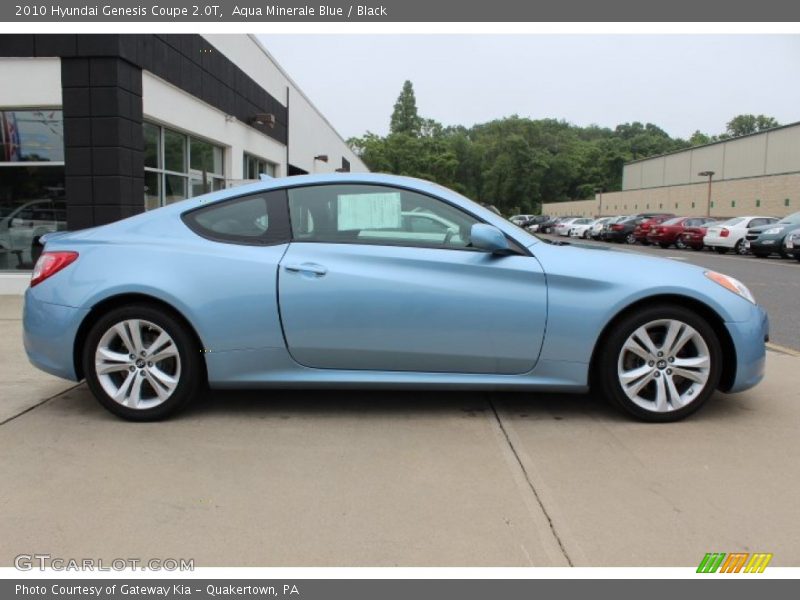 Aqua Minerale Blue / Black 2010 Hyundai Genesis Coupe 2.0T