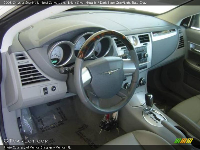 Bright Silver Metallic / Dark Slate Gray/Light Slate Gray 2008 Chrysler Sebring Limited Convertible