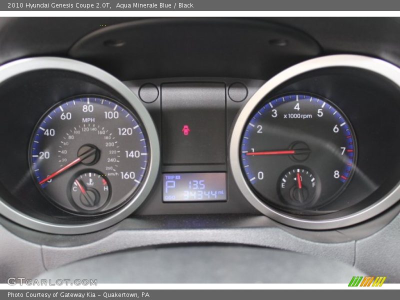 Aqua Minerale Blue / Black 2010 Hyundai Genesis Coupe 2.0T