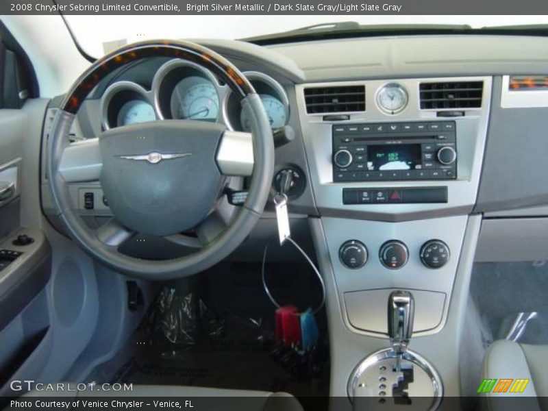 Bright Silver Metallic / Dark Slate Gray/Light Slate Gray 2008 Chrysler Sebring Limited Convertible