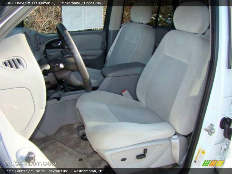 Summit White / Light Gray 2007 Chevrolet TrailBlazer LS