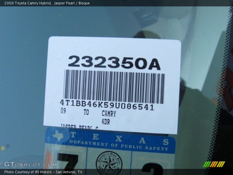Jasper Pearl / Bisque 2009 Toyota Camry Hybrid