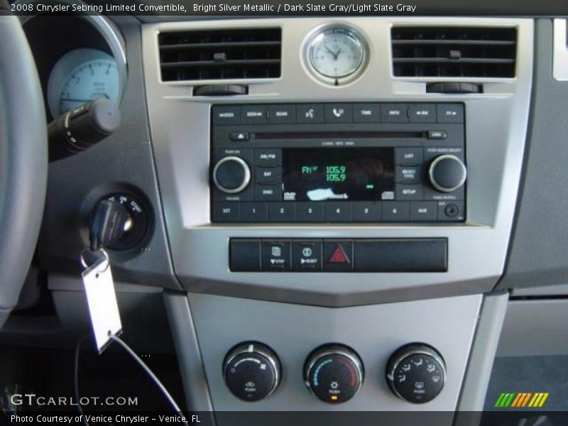 Bright Silver Metallic / Dark Slate Gray/Light Slate Gray 2008 Chrysler Sebring Limited Convertible