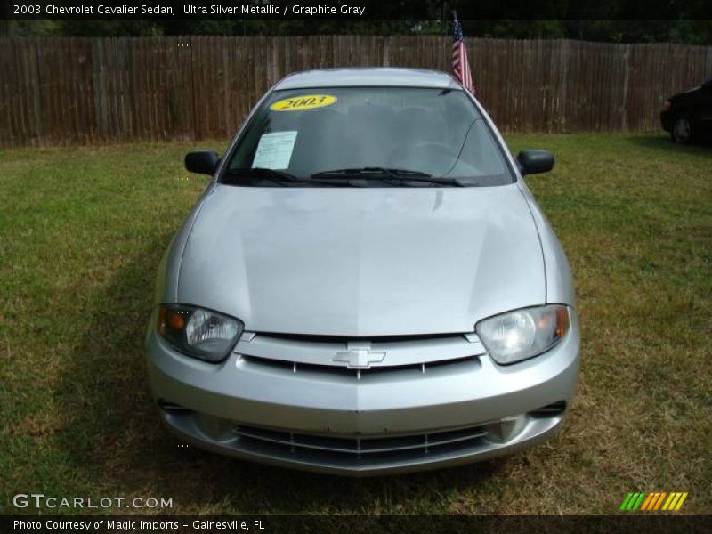 Ultra Silver Metallic / Graphite Gray 2003 Chevrolet Cavalier Sedan