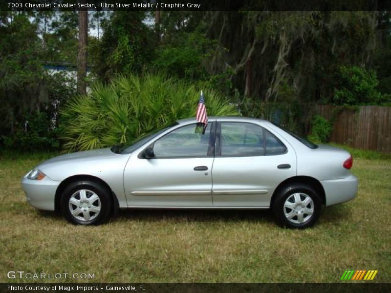 Ultra Silver Metallic / Graphite Gray 2003 Chevrolet Cavalier Sedan
