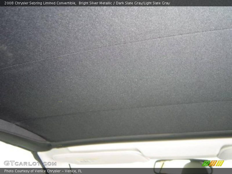 Bright Silver Metallic / Dark Slate Gray/Light Slate Gray 2008 Chrysler Sebring Limited Convertible