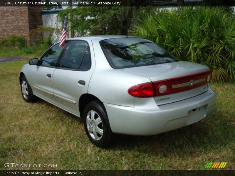 Ultra Silver Metallic / Graphite Gray 2003 Chevrolet Cavalier Sedan