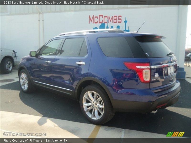 Deep Impact Blue Metallic / Charcoal Black 2013 Ford Explorer Limited