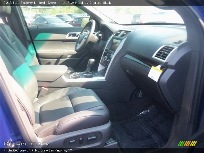 Deep Impact Blue Metallic / Charcoal Black 2013 Ford Explorer Limited