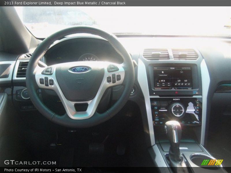 Deep Impact Blue Metallic / Charcoal Black 2013 Ford Explorer Limited