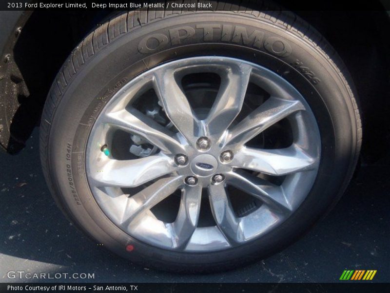 Deep Impact Blue Metallic / Charcoal Black 2013 Ford Explorer Limited