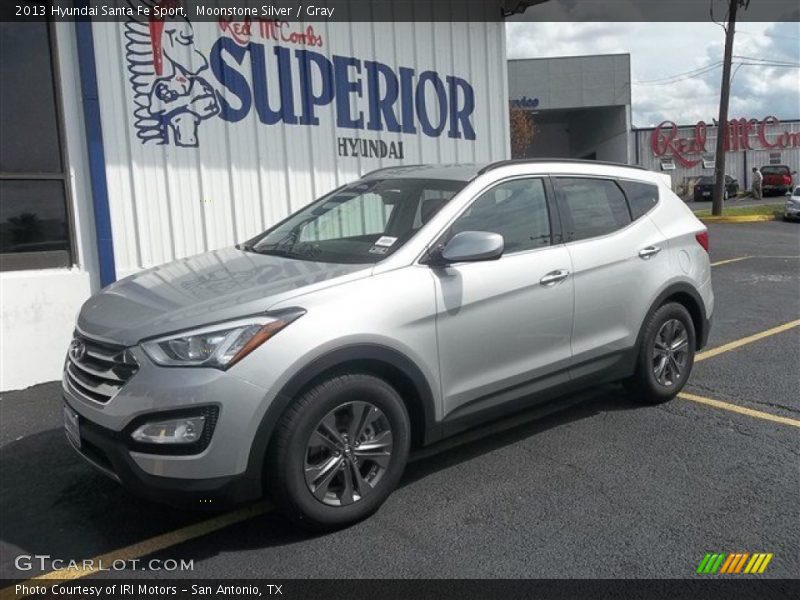 Moonstone Silver / Gray 2013 Hyundai Santa Fe Sport