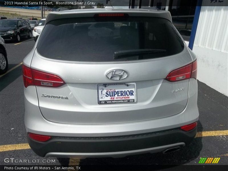 Moonstone Silver / Gray 2013 Hyundai Santa Fe Sport