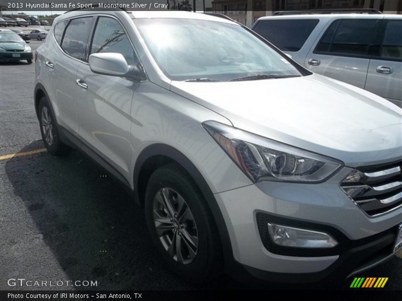 Moonstone Silver / Gray 2013 Hyundai Santa Fe Sport