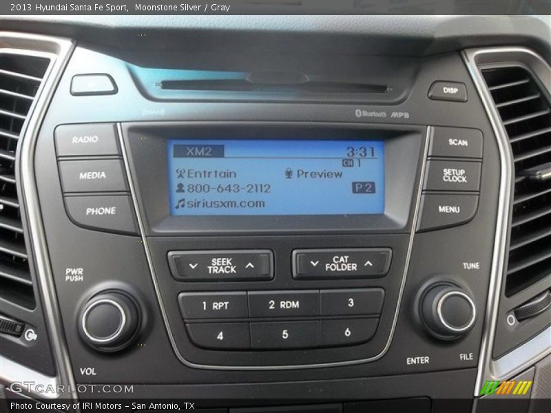 Moonstone Silver / Gray 2013 Hyundai Santa Fe Sport