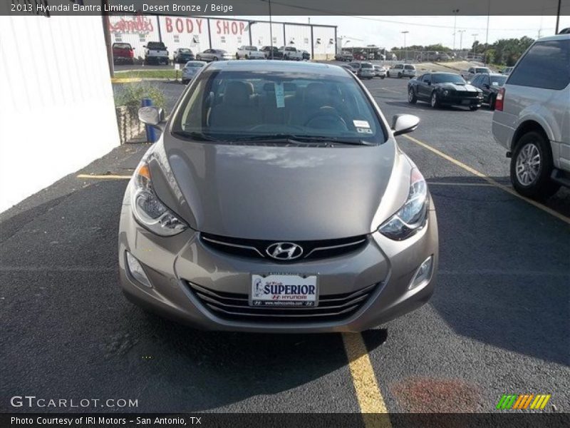 Desert Bronze / Beige 2013 Hyundai Elantra Limited
