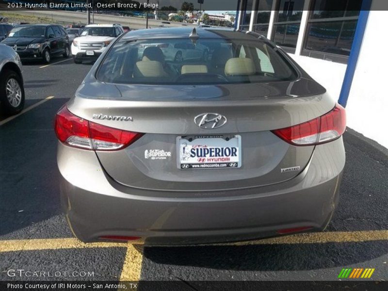 Desert Bronze / Beige 2013 Hyundai Elantra Limited