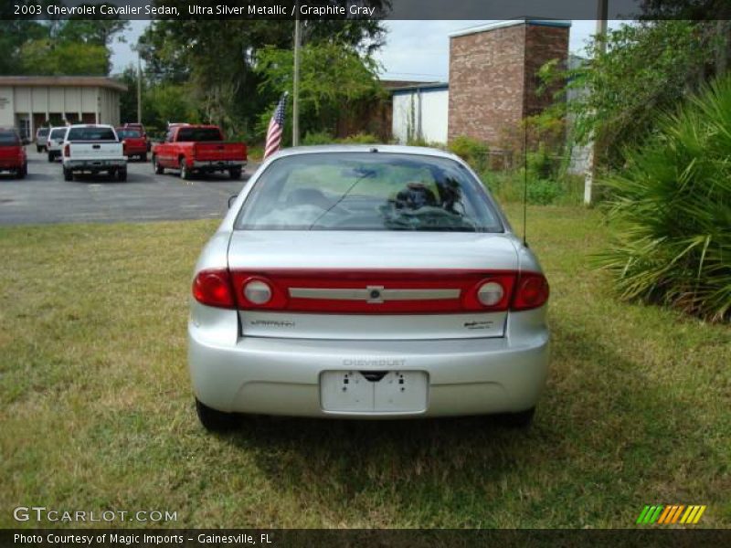Ultra Silver Metallic / Graphite Gray 2003 Chevrolet Cavalier Sedan
