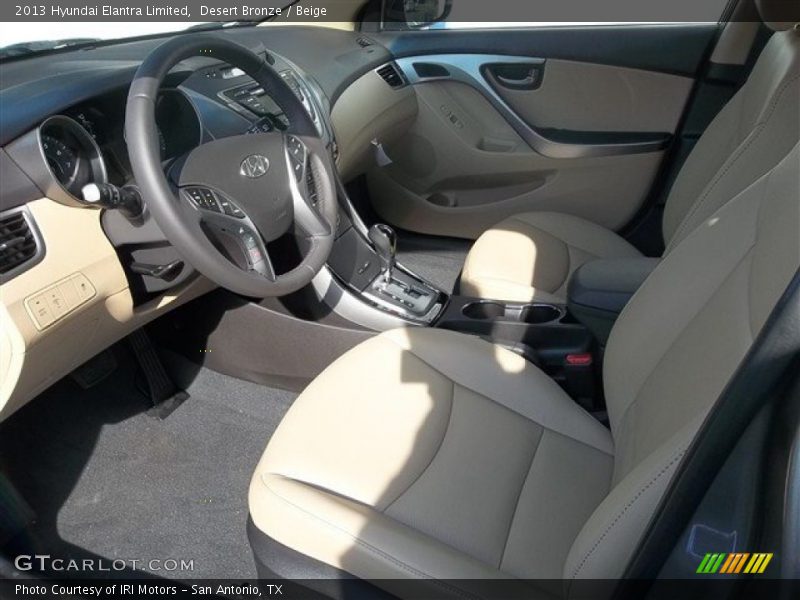 Desert Bronze / Beige 2013 Hyundai Elantra Limited