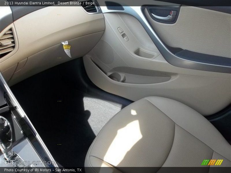 Desert Bronze / Beige 2013 Hyundai Elantra Limited