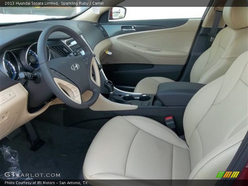 Sparkling Ruby / Camel 2013 Hyundai Sonata Limited
