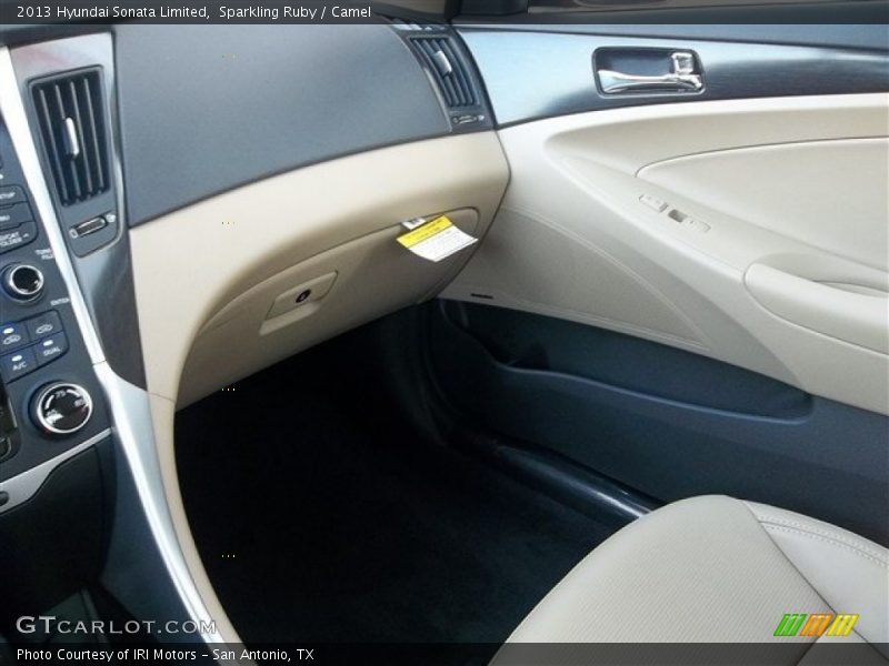 Sparkling Ruby / Camel 2013 Hyundai Sonata Limited
