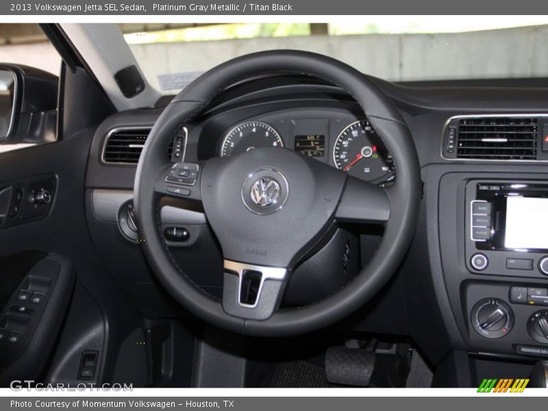 Platinum Gray Metallic / Titan Black 2013 Volkswagen Jetta SEL Sedan