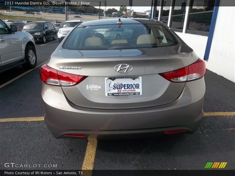 Desert Bronze / Beige 2013 Hyundai Elantra GLS