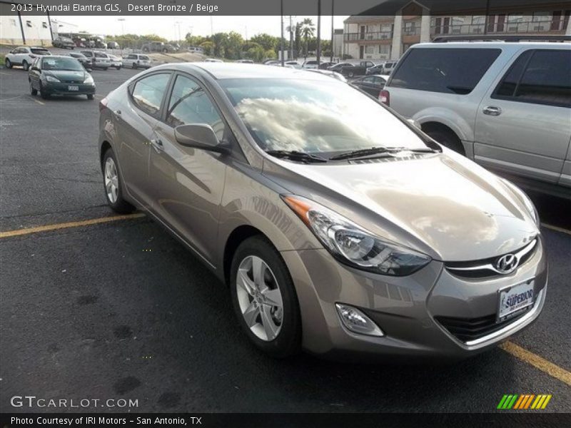Desert Bronze / Beige 2013 Hyundai Elantra GLS