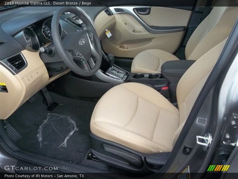 Desert Bronze / Beige 2013 Hyundai Elantra GLS