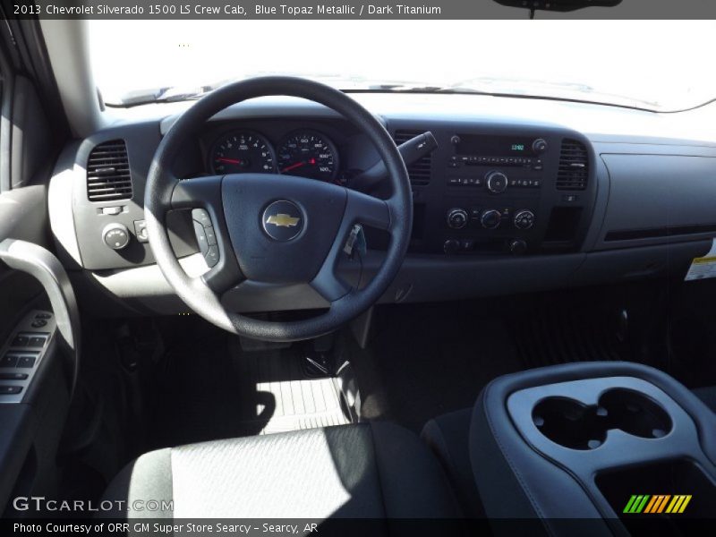 Blue Topaz Metallic / Dark Titanium 2013 Chevrolet Silverado 1500 LS Crew Cab