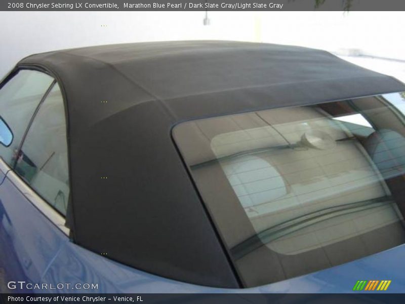 Marathon Blue Pearl / Dark Slate Gray/Light Slate Gray 2008 Chrysler Sebring LX Convertible