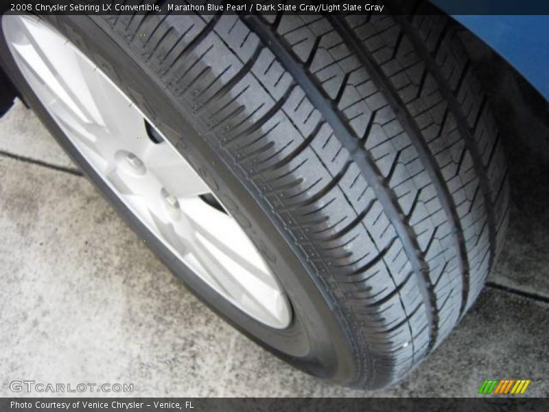 Marathon Blue Pearl / Dark Slate Gray/Light Slate Gray 2008 Chrysler Sebring LX Convertible