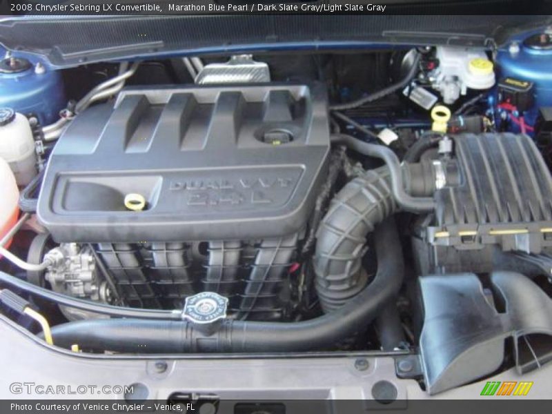 Marathon Blue Pearl / Dark Slate Gray/Light Slate Gray 2008 Chrysler Sebring LX Convertible