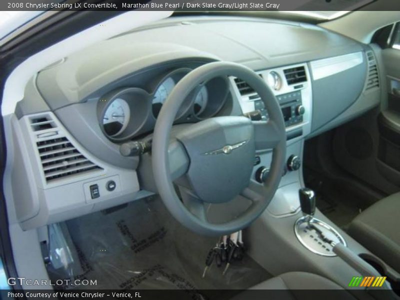 Marathon Blue Pearl / Dark Slate Gray/Light Slate Gray 2008 Chrysler Sebring LX Convertible
