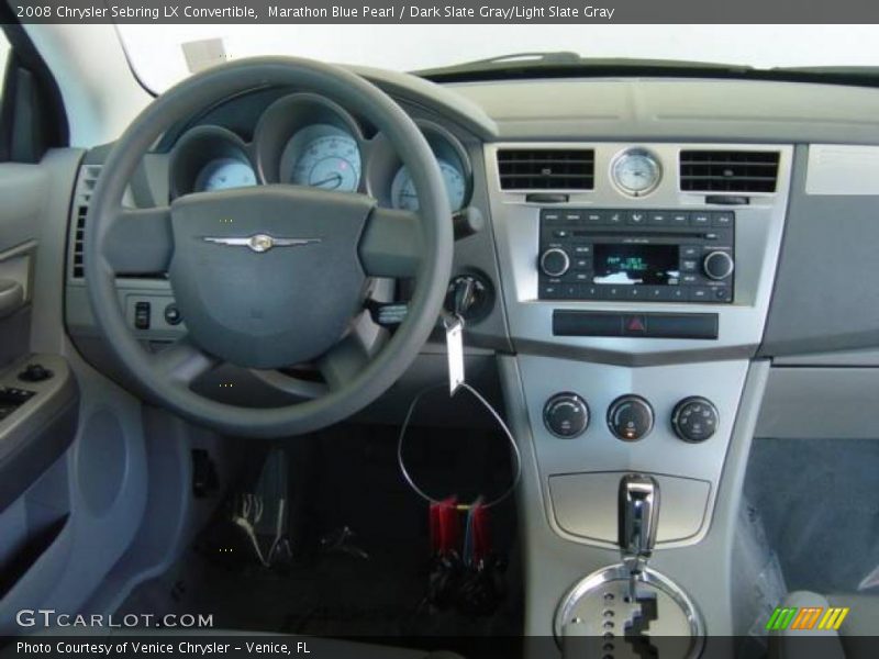 Marathon Blue Pearl / Dark Slate Gray/Light Slate Gray 2008 Chrysler Sebring LX Convertible