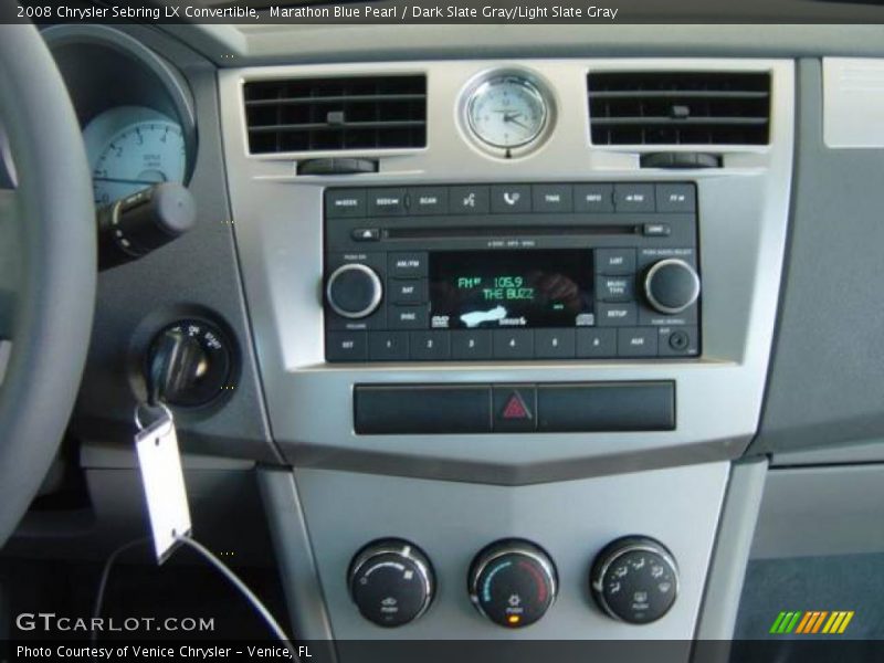 Marathon Blue Pearl / Dark Slate Gray/Light Slate Gray 2008 Chrysler Sebring LX Convertible