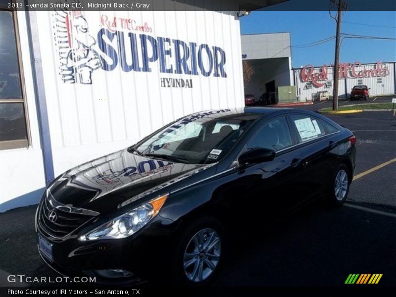 Midnight Black / Gray 2013 Hyundai Sonata GLS