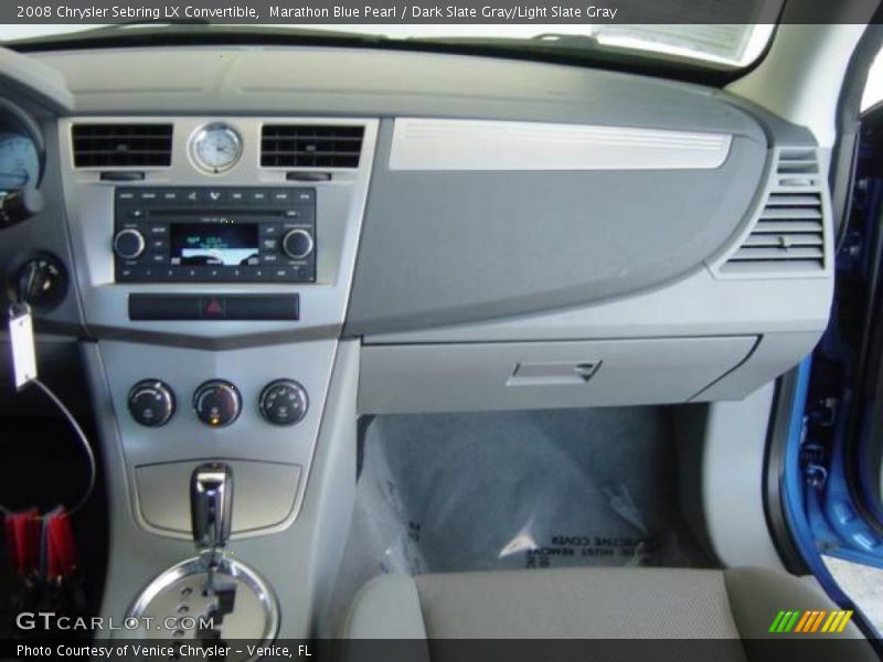 Marathon Blue Pearl / Dark Slate Gray/Light Slate Gray 2008 Chrysler Sebring LX Convertible