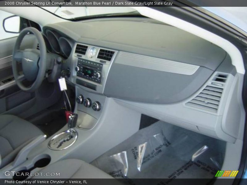 Marathon Blue Pearl / Dark Slate Gray/Light Slate Gray 2008 Chrysler Sebring LX Convertible