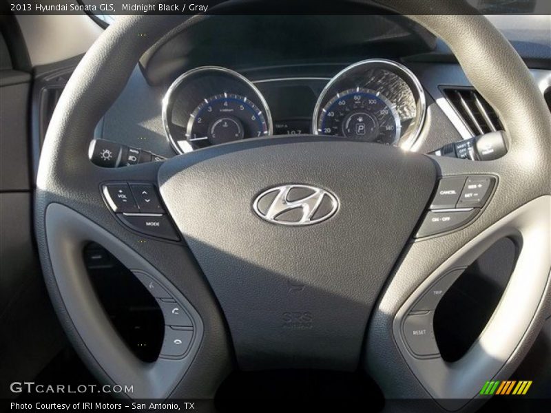 Midnight Black / Gray 2013 Hyundai Sonata GLS