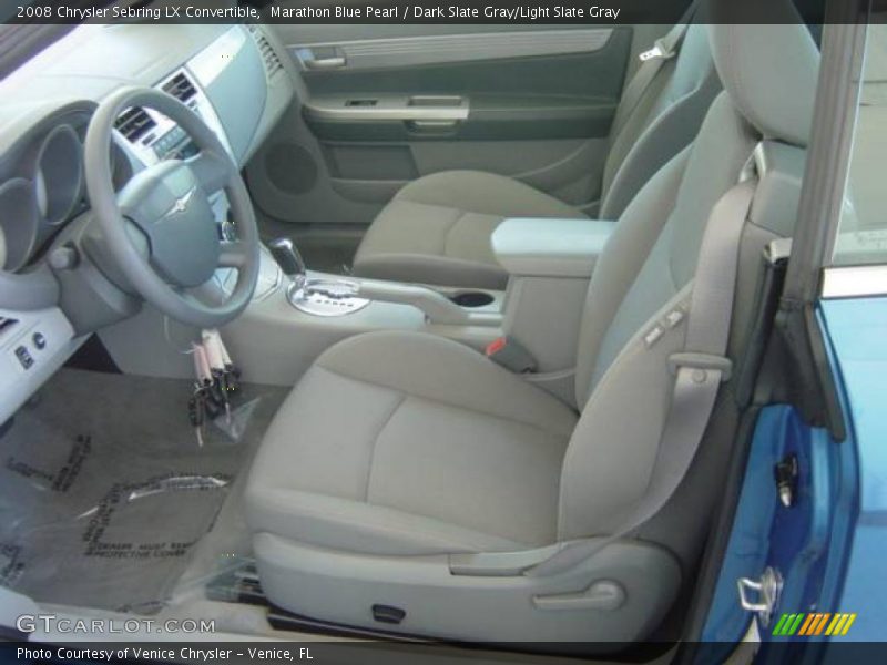 Marathon Blue Pearl / Dark Slate Gray/Light Slate Gray 2008 Chrysler Sebring LX Convertible