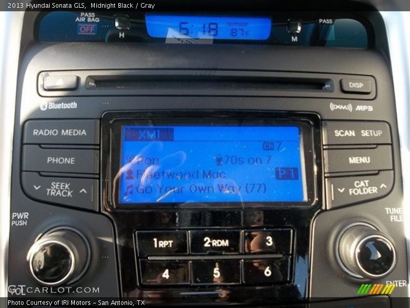 Midnight Black / Gray 2013 Hyundai Sonata GLS