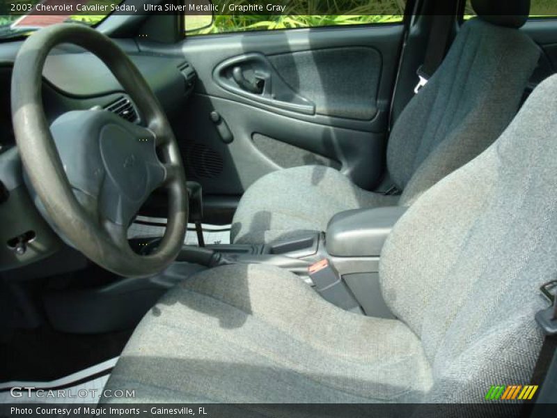 Ultra Silver Metallic / Graphite Gray 2003 Chevrolet Cavalier Sedan