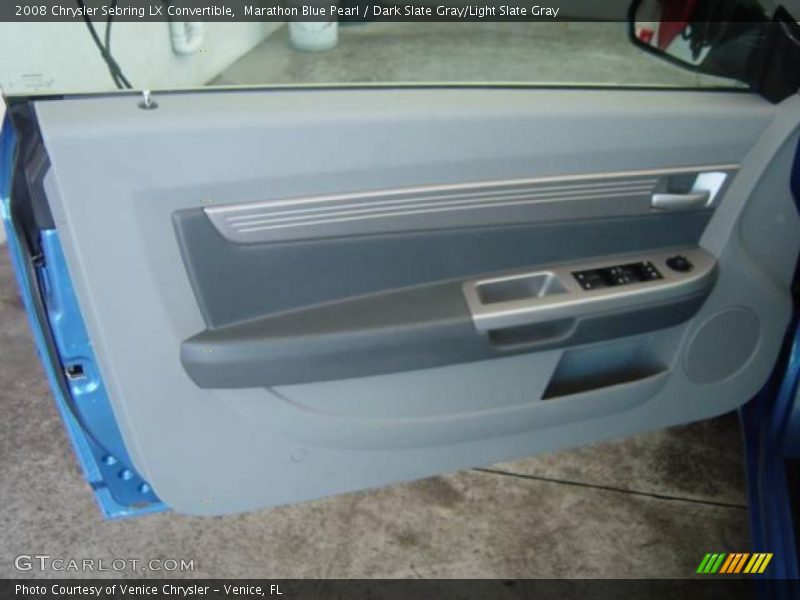 Marathon Blue Pearl / Dark Slate Gray/Light Slate Gray 2008 Chrysler Sebring LX Convertible