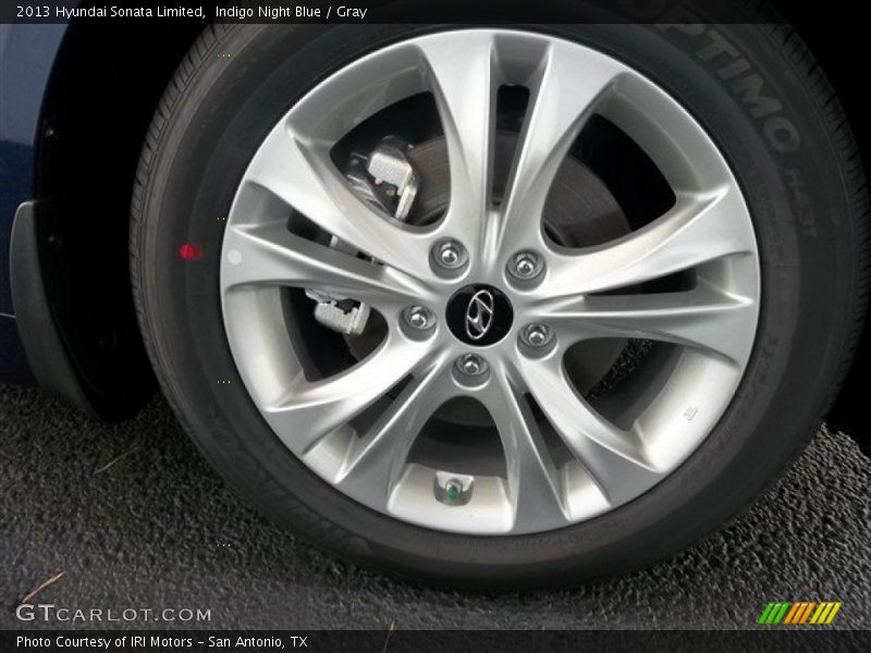 Indigo Night Blue / Gray 2013 Hyundai Sonata Limited