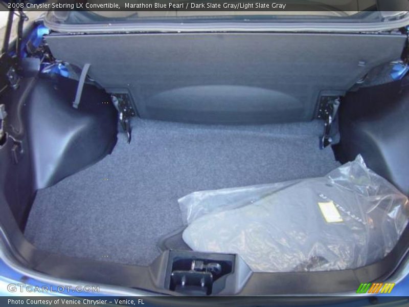 Marathon Blue Pearl / Dark Slate Gray/Light Slate Gray 2008 Chrysler Sebring LX Convertible